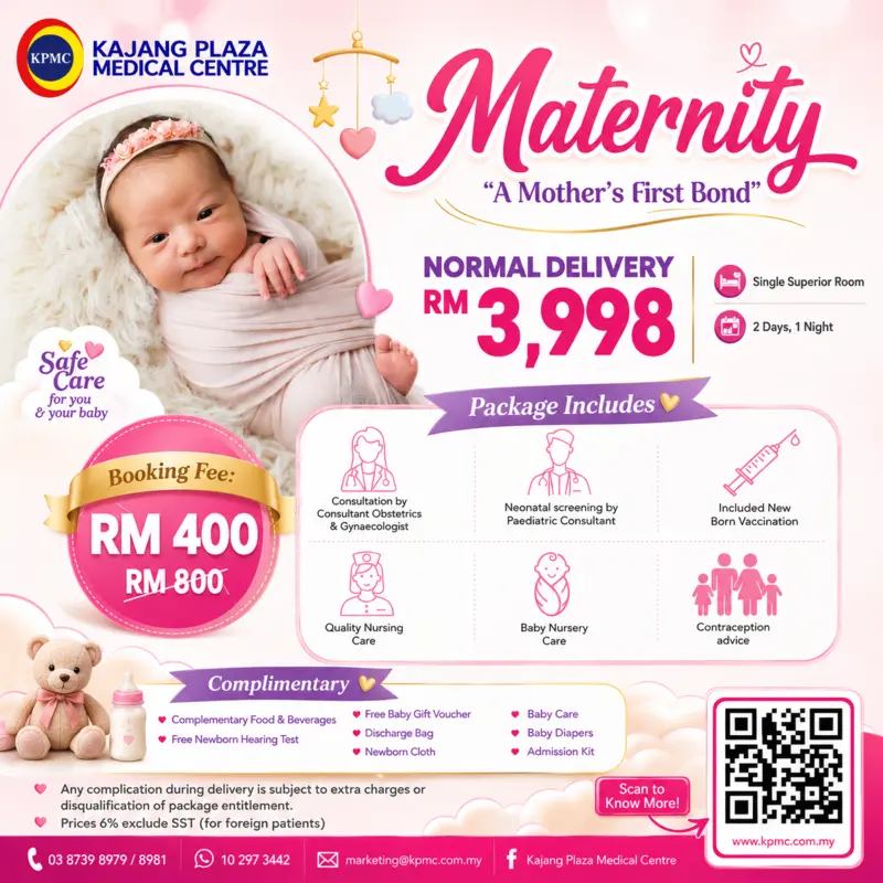 Maternity package at KPMC Kajang
