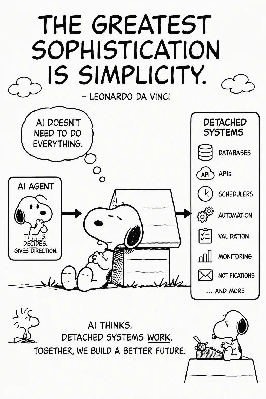 The Greatest Sophistication Is Simplicity: Why Detached Systems May Shape the Future of AI