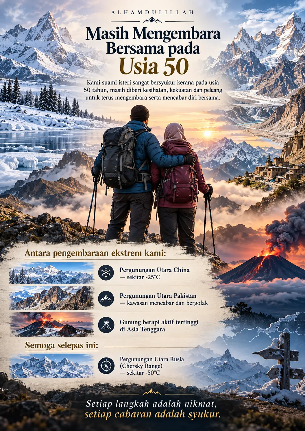 Alhamdulillah, Masih Meneroka Bersama pada Usia 50