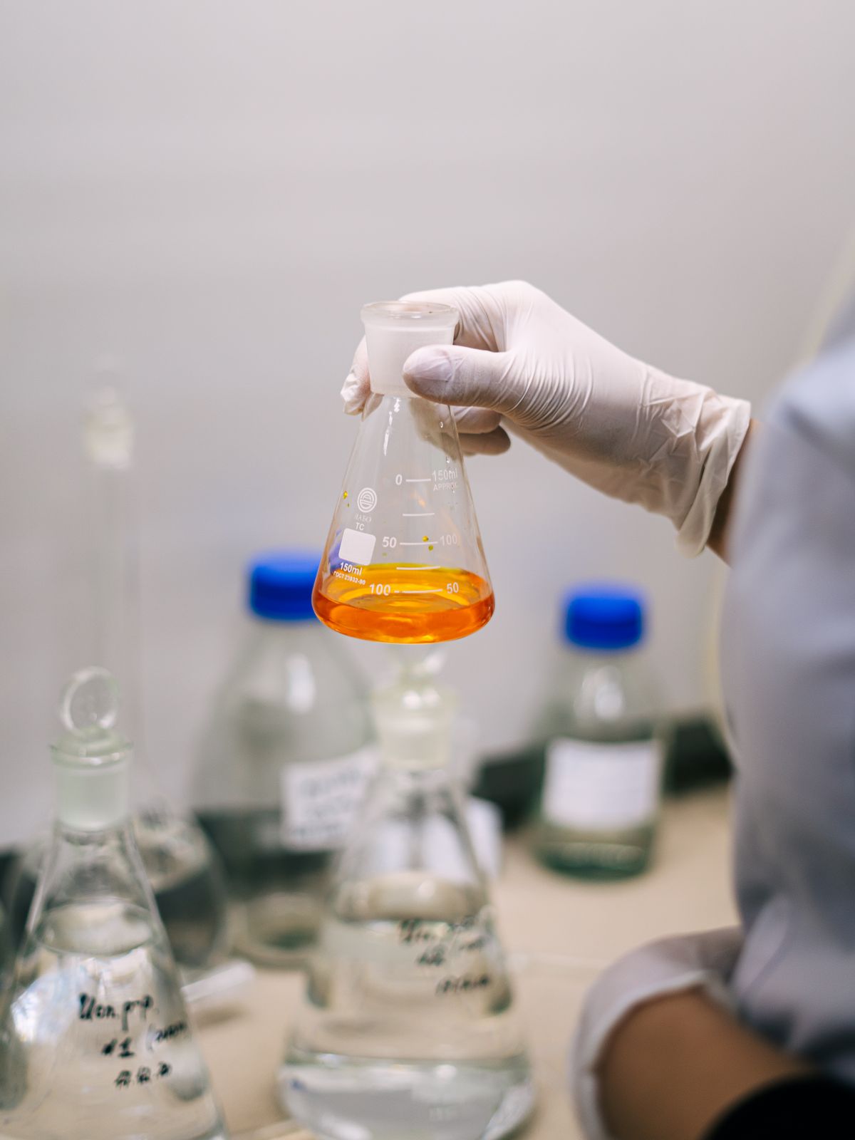 Liquid testing in a laboratory