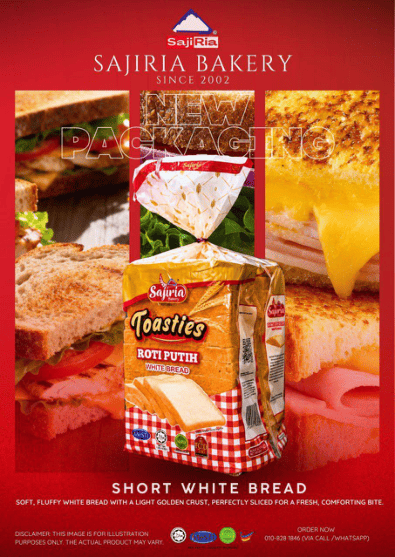 Roti Putih (Short White Bread / Toasties)