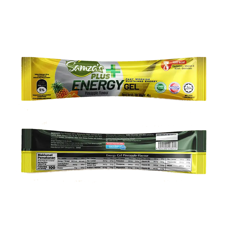 Samza energy gel product